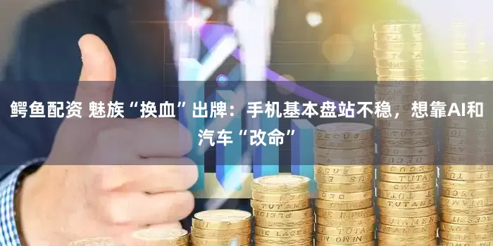 鳄鱼配资 魅族“换血”出牌：手机基本盘站不稳，想靠AI和汽车“改命”