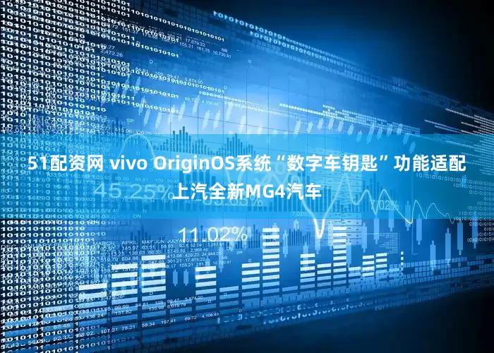 51配资网 vivo OriginOS系统“数字车钥匙”功能适配上汽全新MG4汽车